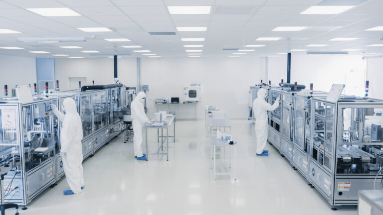Shot Of Sterile Pharmaceutical Manufacturing Laboratory where Sc
